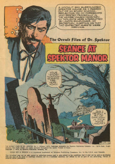 Extrait de The occult Files of Dr Spektor (Gold Key - 1973) -4- Seance at Spektor Manor