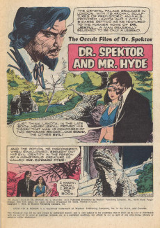 Extrait de The occult Files of Dr Spektor (Gold Key - 1973) -5- Dr. Spektor and Mr. Hyde
