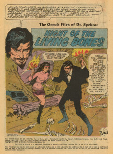 Extrait de The occult Files of Dr Spektor (Gold Key - 1973) -7- Night of the Living Bones/Burial at Fallen Leaf