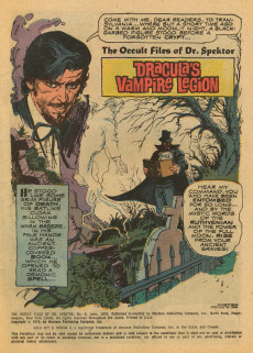 Extrait de The occult Files of Dr Spektor (Gold Key - 1973) -8- Count Dracula!