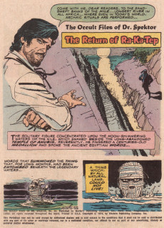 Extrait de The occult Files of Dr Spektor (Gold Key - 1973) -10- The Return of Ra-Ka-Tep!