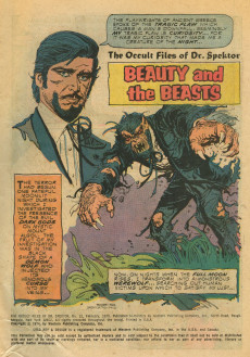 Extrait de The occult Files of Dr Spektor (Gold Key - 1973) -12- Beauty and the Beasts