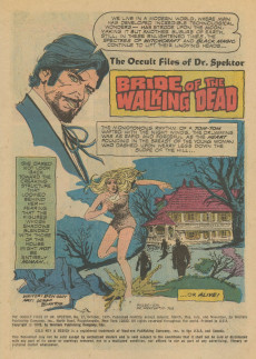 Extrait de The occult Files of Dr Spektor (Gold Key - 1973) -17- Bride of the Walking Dead!