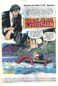 Extrait de The occult Files of Dr Spektor (Gold Key - 1973) -19- Loch of the Leviathan!