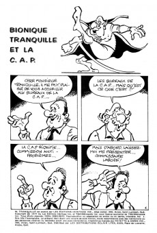 Extrait de M. Tranquille (Éditions Héritage) -1- Bionique Tranquille et la C.A.P.