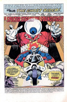 Extrait de Ghost Rider Vol.2 (1973) -14- A Specter Stalks the Soundstage!