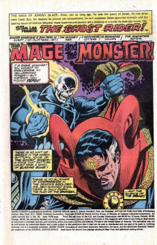 Extrait de Ghost Rider Vol.2 (1973) -30- The Mage and the Monster!