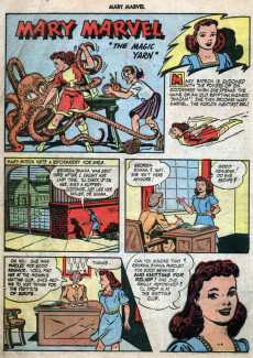 Extrait de Mary Marvel (Fawcett - 1945) -2- Shazam!