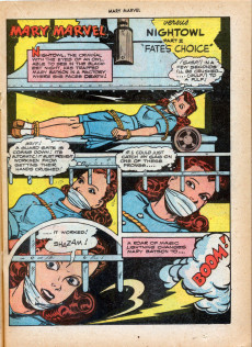 Extrait de Mary Marvel (Fawcett - 1945) -24- The World's Mightiest Girl versus the Nightowl!