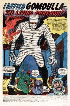 Extrait de Monsters on the prowl (Marvel comics - 1971) -12- Here Comes Gomdulla the Living Pharaoh!