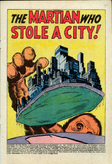 Extrait de Monsters on the prowl (Marvel comics - 1971) -21- A Martian Stalks the City!!