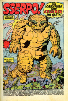 Extrait de Monsters on the prowl (Marvel comics - 1971) -27- Sserpo, the Creature Who Crushed the World!!