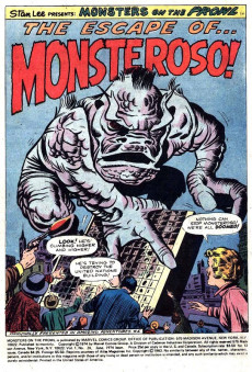 Extrait de Monsters on the prowl (Marvel comics - 1971) -28- This Is the Coming of Monsteroso!
