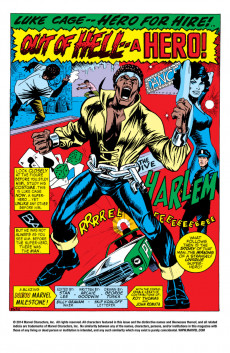Extrait de Luke Cage, Hero for Hire (Marvel - 1972) -1- Sensational Origin Issue!