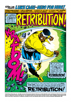 Extrait de Luke Cage, Hero for Hire (Marvel - 1972) -14- Retribution!