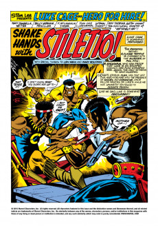 Extrait de Luke Cage, Hero for Hire (Marvel - 1972) -16- Shake Hands With Stiletto!