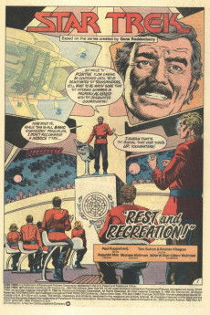 Extrait de Star Trek (1984) (DC comics) -18- Rest and Recreation!