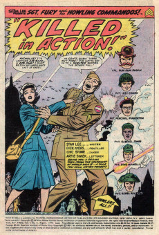 Extrait de War is Hell (Marvel - 1973) -8- Killed in Action!