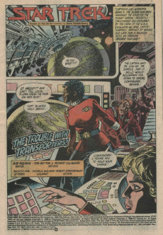 Extrait de Star Trek (1984) (DC comics) -26- The Trouble with Transporters!