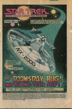 Extrait de Star Trek (1984) (DC comics) -34- The Doomsday Bug! Chapter One: Death Ship!
