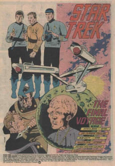 Extrait de Star Trek (1984) (DC comics) -AN02- The Final Mission!