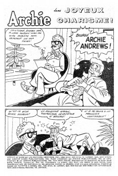 Extrait de Archie (Éditions Héritage - 1970) -18- Joyeux charisme !)