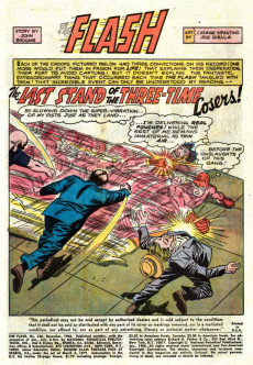Extrait de The flash Vol.1 (1959) -166- The Last Stand of the Three-Time Losers!
