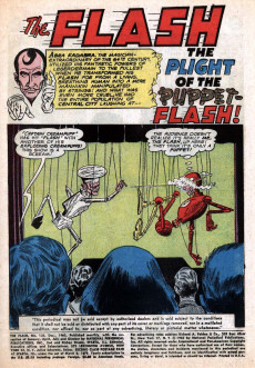Extrait de The flash Vol.1 (1959) -133- Plight of the Puppet-Flash!