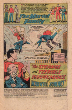 Extrait de Shazam (DC comics - 1973) -20- The Strange and Terrible Disappearance of Maxwell Zodiac!