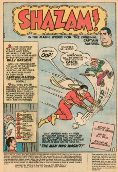 Extrait de Shazam (DC comics - 1973) -5- The Man Who Wasn't!
