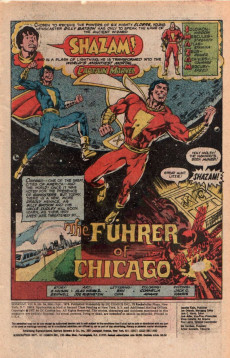 Extrait de Shazam (DC comics - 1973) -34- The Führer of Chicago