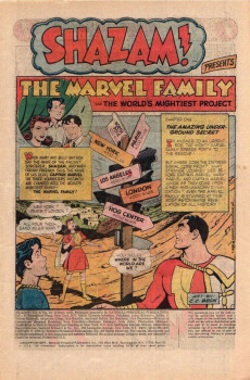 Extrait de Shazam (DC comics - 1973) -23- The World's Mightiest Project