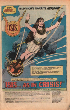Extrait de Shazam (DC comics - 1973) -25- Isis... As in Crisis!