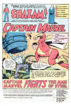 Extrait de Shazam (DC comics - 1973) -30- Captain Marvel Fights the Man of Steel
