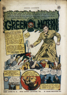 Extrait de Green Lantern Vol.1 (1941) -15- The Thoughts That Came to Life!