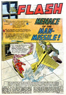 Extrait de The flash Vol.1 (1959) -144- Menace of the Man-Missile!