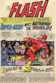 Extrait de The flash Vol.1 (1959) -156- The Super-Hero Who Betrayed the World!