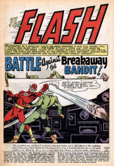 Extrait de The flash Vol.1 (1959) -158- Battle Against the Breakaway Bandit!
