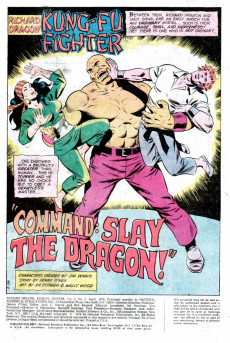 Extrait de Richard Dragon, Kung-Fu Fighter (DC Comics - 1975) -7- Command: Slay the Dragon