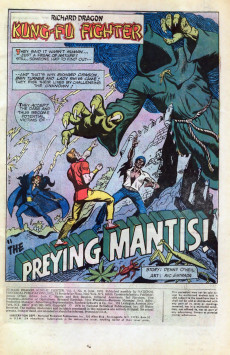 Extrait de Richard Dragon, Kung-Fu Fighter (DC Comics - 1975) -9- The Preying Mantis Kills!