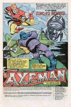 Extrait de Richard Dragon, Kung-Fu Fighter (DC Comics - 1975) -15- The Axeman!?