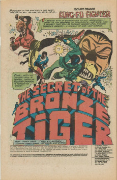 Extrait de Richard Dragon, Kung-Fu Fighter (DC Comics - 1975) -18- The Secret of the Bronze Tiger
