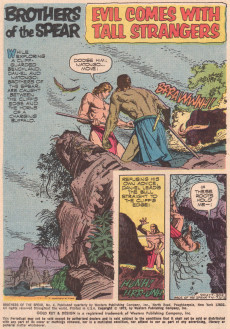 Extrait de Brothers of the Spear (Gold Key - 1972) -4- Evil Comes with Tall Strangers
