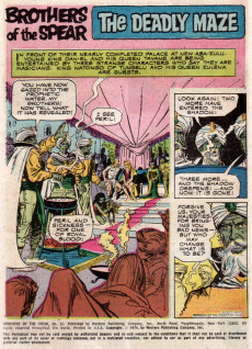 Extrait de Brothers of the Spear (Gold Key - 1972) -10- The Deadly Maze