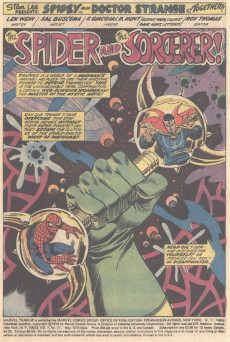 Extrait de Marvel Team-Up Vol.1 (1972) -21- The Spider and the Sorcerer!