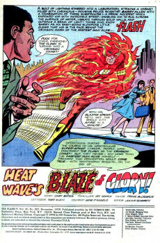 Extrait de The flash Vol.1 (1959) -267- Heat Wave's Blaze of Glory!; The Origin of Flash's Uniform!