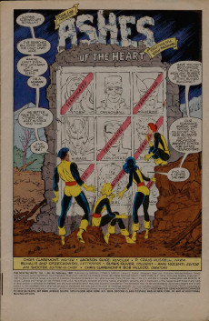 Extrait de The new Mutants (1983) -48- Ashes of the Heart