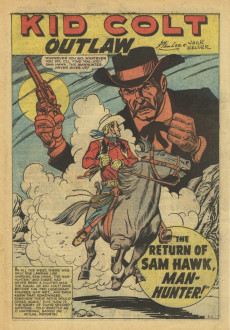 Extrait de Kid Colt Outlaw (1948) -80- The Return of Sam Hawk Manhunter!