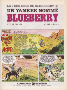 Extrait de Blueberry (La Jeunesse de) -2a1981- Un yankee nommé Blueberry