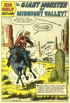 Extrait de Kid Colt Outlaw (1948) -107- The Giant Monster of Midnight Valley!